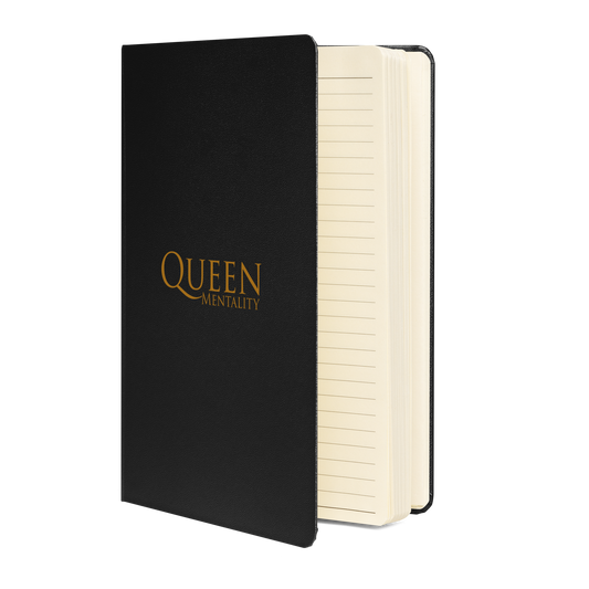 Queen Mentality Hardcover Bound Notebook (Gold)