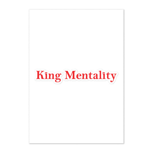 King Mentality Sticker sheet