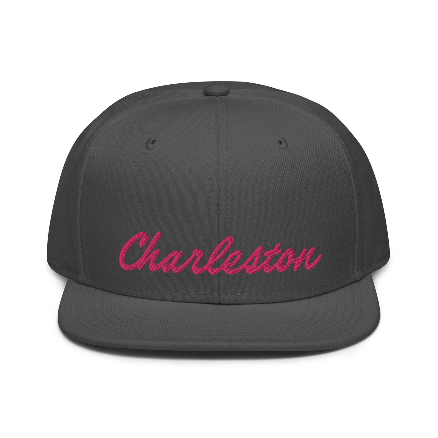Charleston Snapback (Pink Script)