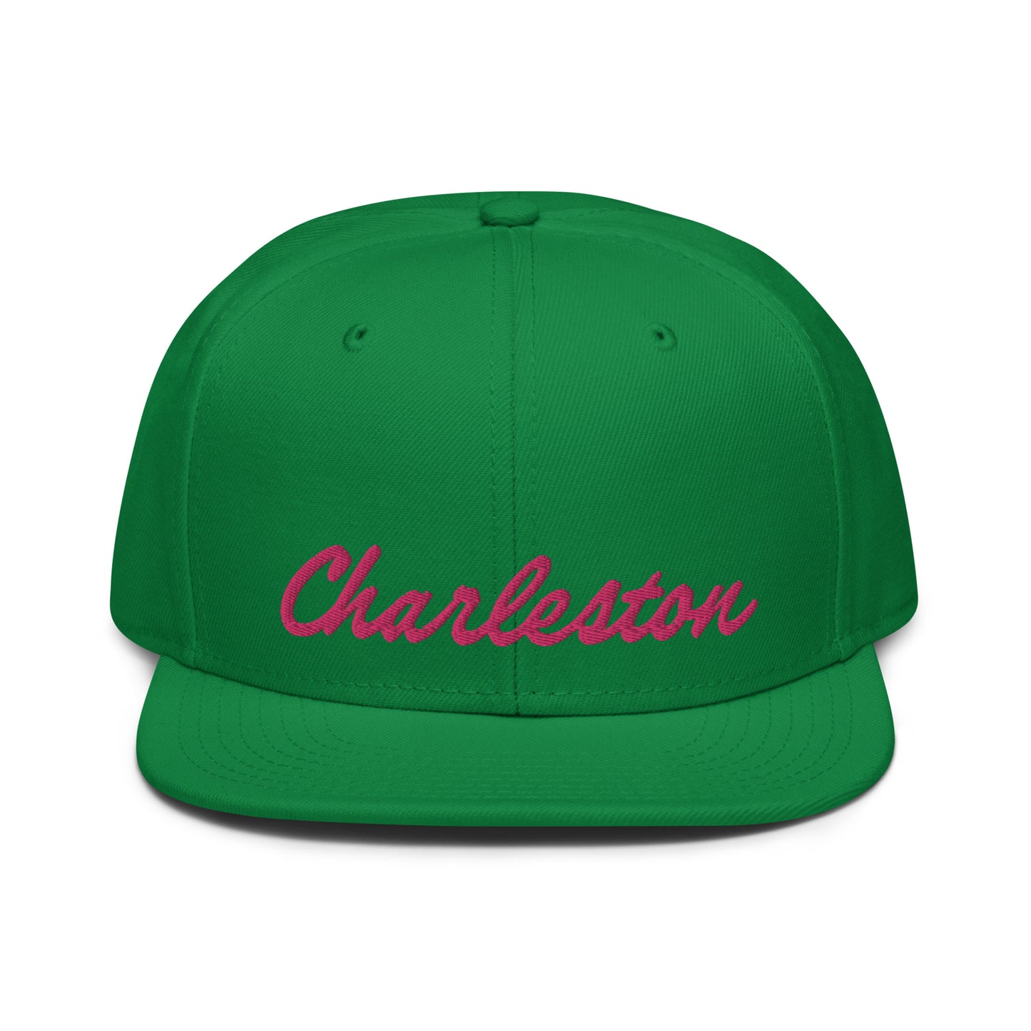 Charleston Snapback (Pink Script)