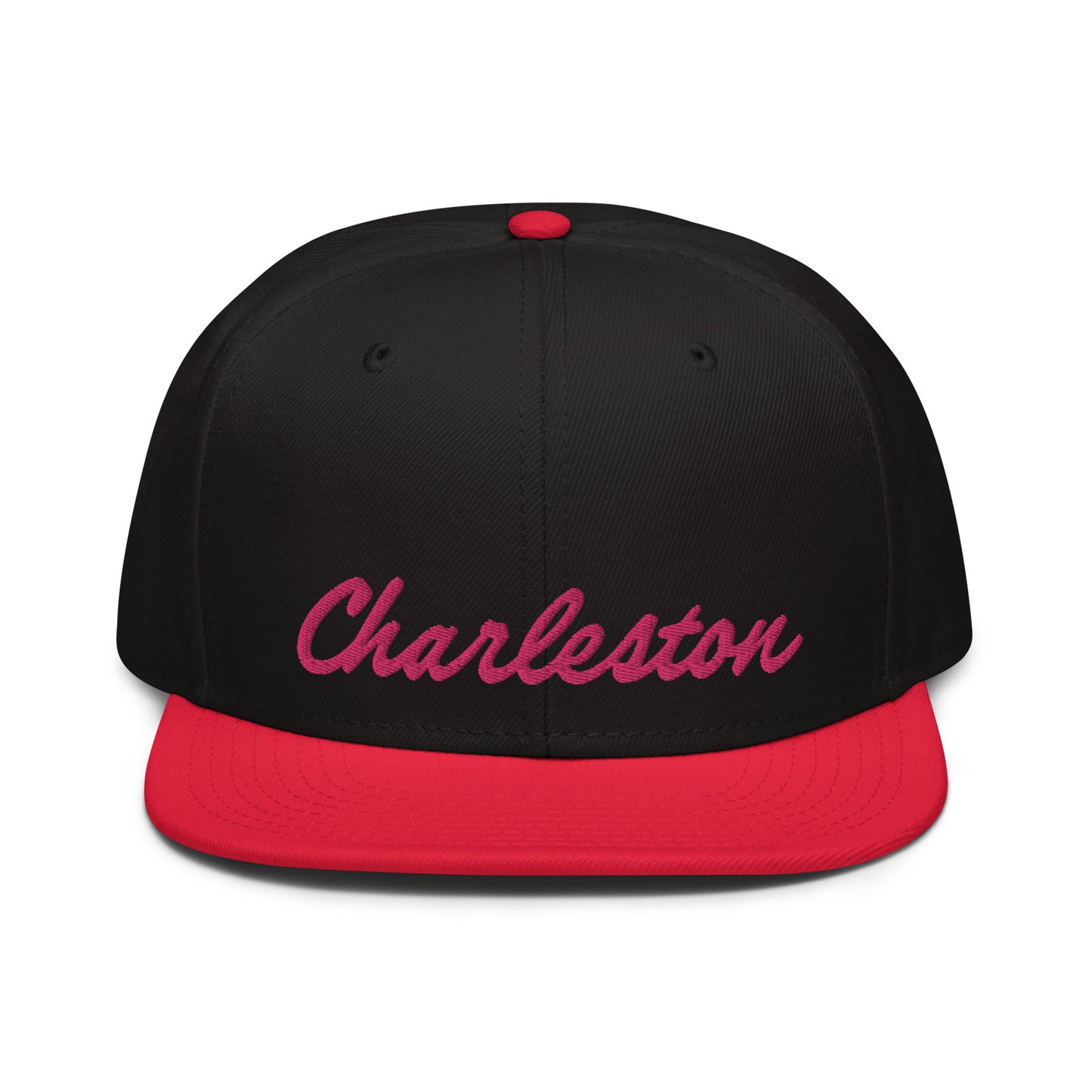 Charleston Snapback (Pink Script)